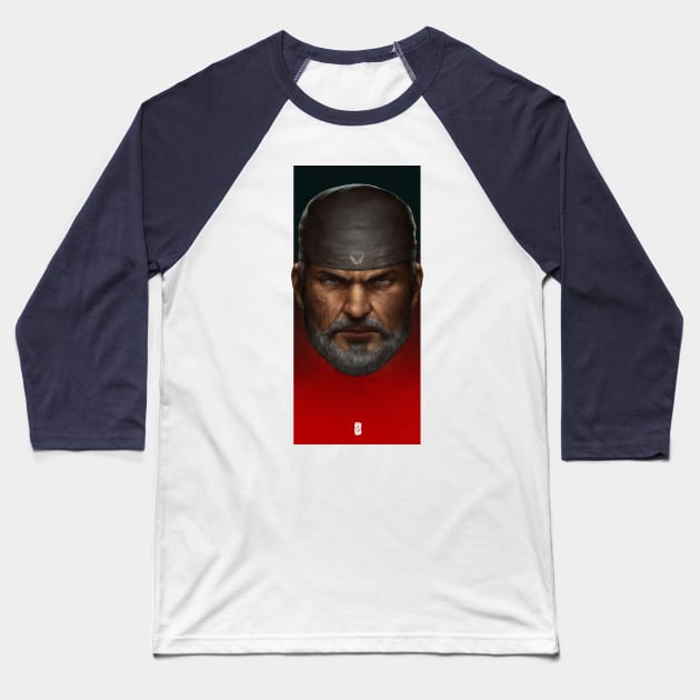 Old Man Marcus Baseball T-Shirt by THEGAMEWORLD